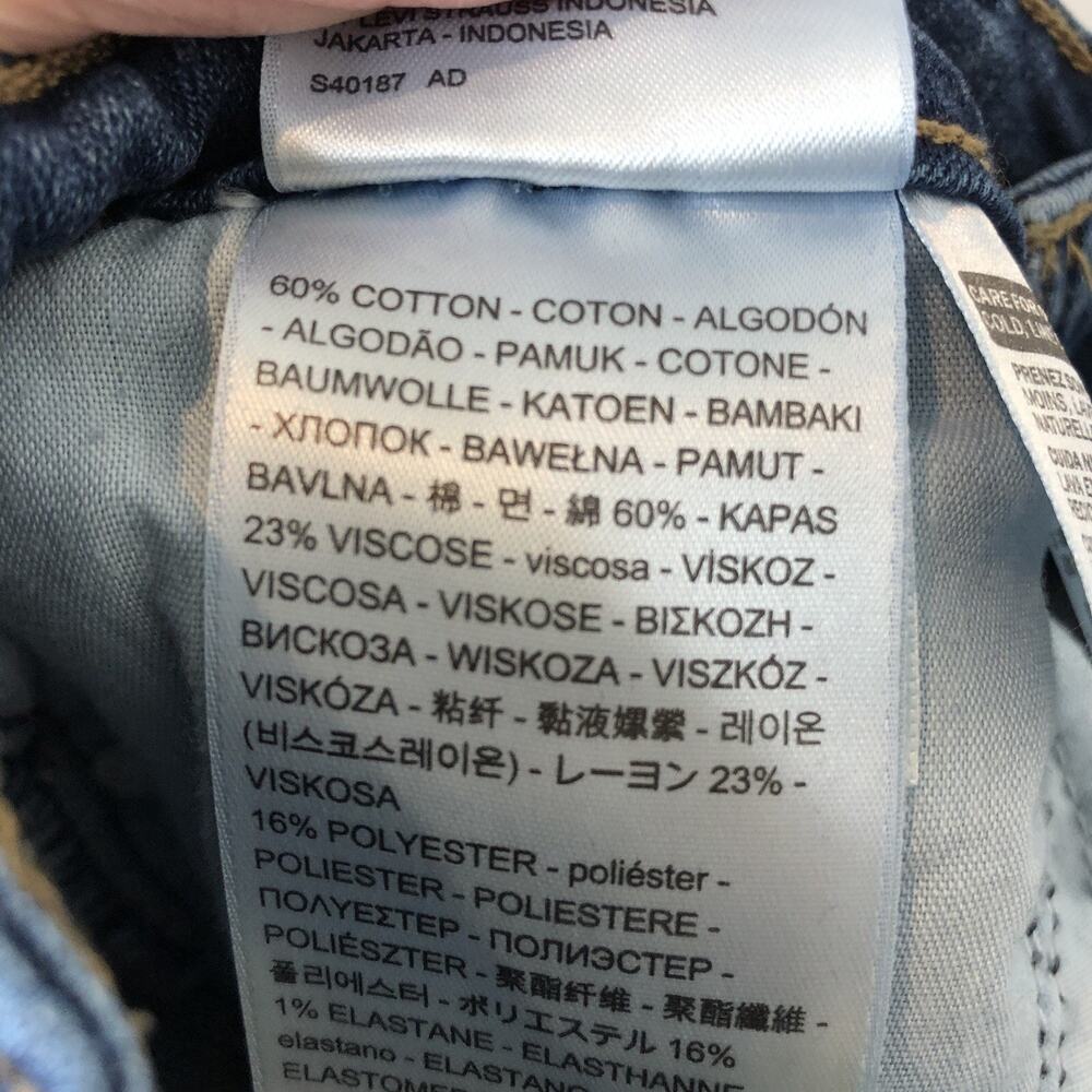Levi's Women's 721 High Rise Skinny Ankle Jeans Size 25 - Picture 9 of 10